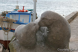 monk seal monument in Marettimo