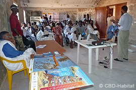 Artisanal fishermen attending the course at the Banc d'Arguin National Park